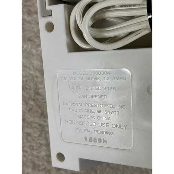 VTG Presto AboveAll Can Opener Plus Mod. 0560304 Under Cabinet Mounted Beige MCM - Picture 7 of 8